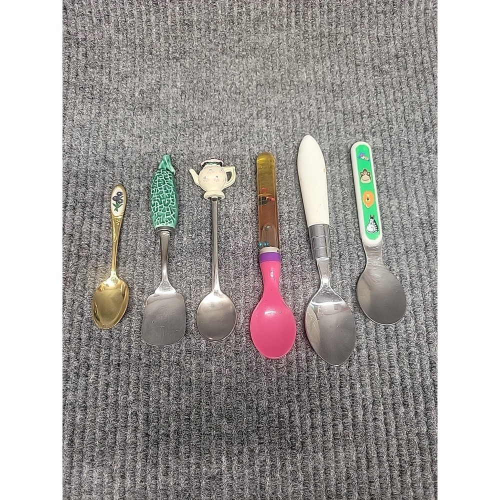 Vintage Souvenir Spoons‎ Lot 6 Pc